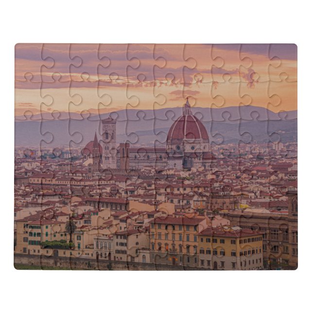 Sunset over Florence, Italy Jigsaw Puzzle (Puzzle Horizontal)