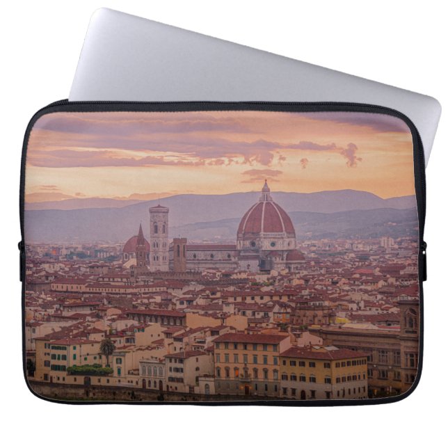 Sunset over Florence, Italy Laptop Sleeve (Front)