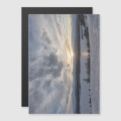 Sunset over frozen lake (Front/Back)