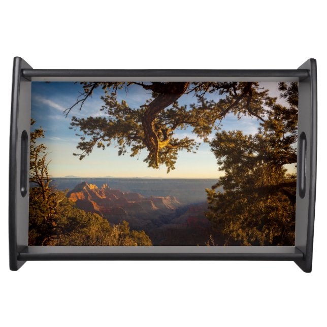 Sunset over Grand Canyon Serving Tray (Front)