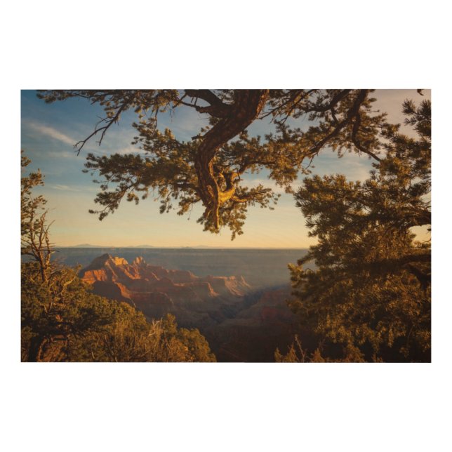 Sunset over Grand Canyon Wood Wall Art (Front)