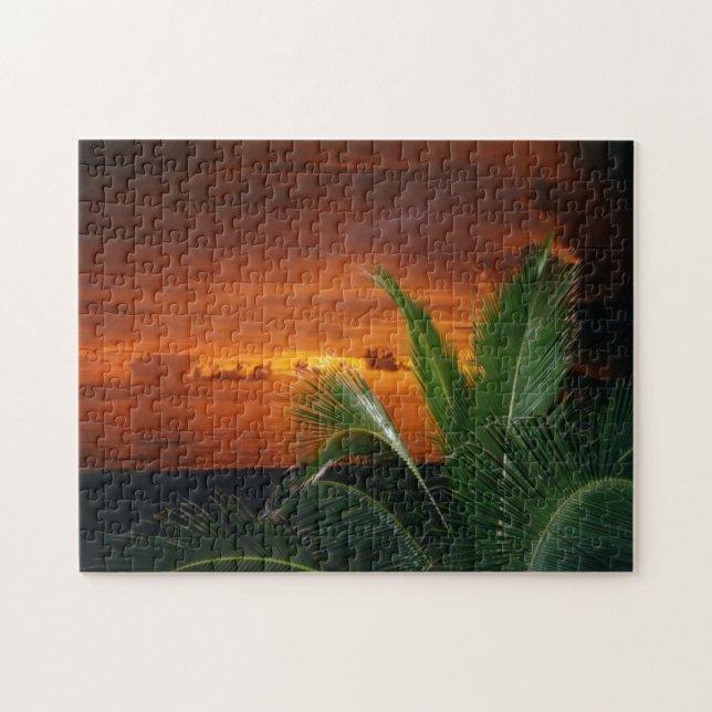 Sunset over Gulf, puzzle (Horizontal)