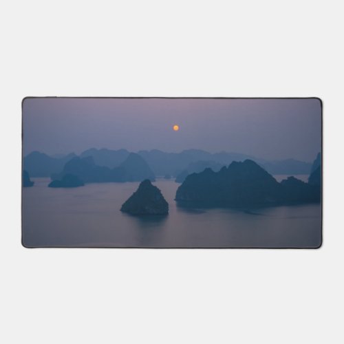 Sunset over Halong Bay _ Vietnam Asia Desk Mat