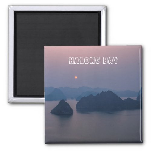 Sunset over Halong Bay _ Vietnam Asia Magnet