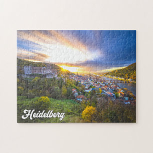 Sunset Over Heidelberg, Germany Jigsaw Puzzle