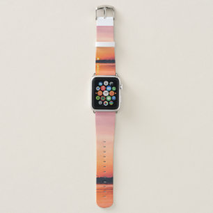 SUNSET OVER HORIZON APPLE WATCH BAND