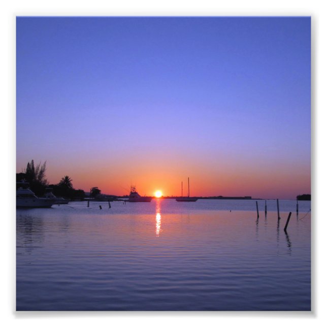 SUNSET OVER JAMAICA PHOTO PRINT (Front)