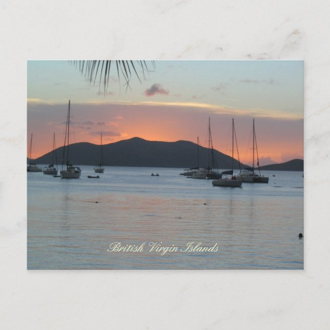 Sunset over JVD (title) Postcard (Front)