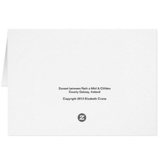 Sunset over lake, County Galway, Ireland (Back Horizontal)