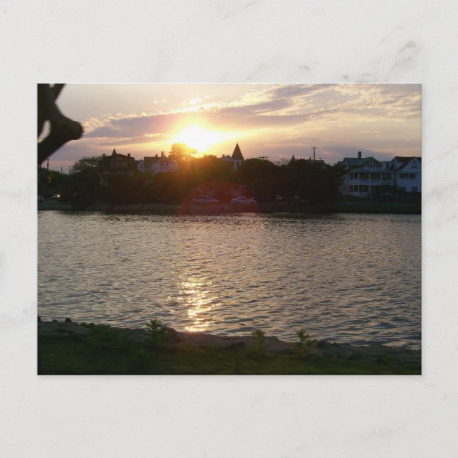 Sunset Over Lake Postcard (Front)
