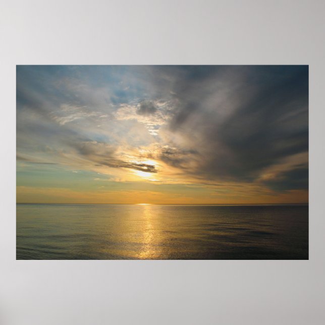Sunset Over Lake Superior — The Breakers Poster (Front)