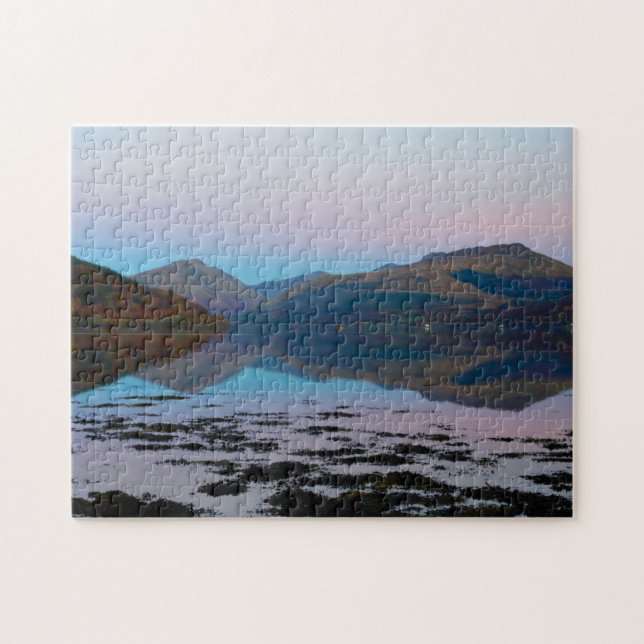 Sunset over Loch Fyne, Scotland Jigsaw puzzle (Horizontal)