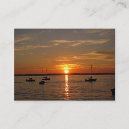 Sunset Over Lummi Island Business Cards