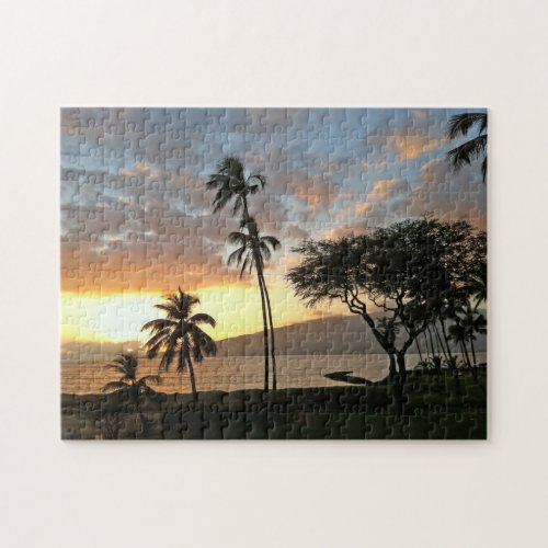 Sunset Over Maalaea Bay Maui Jigsaw Puzzle