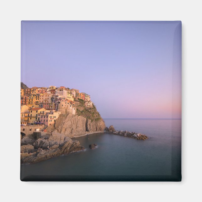 Sunset over Manarola village in Cinque Terre Magnet (Front)