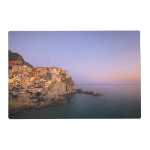 Sunset over Manarola village in Cinque Terre Placemat