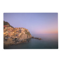 Sunset over Manarola village in Cinque Terre
