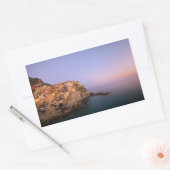 Sunset over Manarola village in Cinque Terre Rectangular Sticker (Envelope)