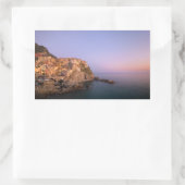 Sunset over Manarola village in Cinque Terre Rectangular Sticker (Bag)
