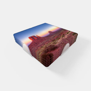 Sunset Over Monument Valley Arizona Coaster Set