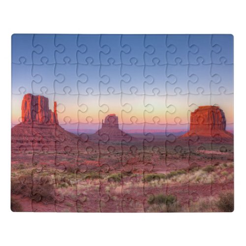Sunset Over Monument Valley Arizona Jigsaw Puzzle