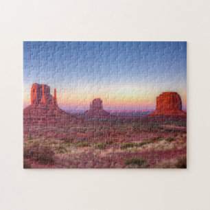 Sunset Over Monument Valley Arizona Jigsaw Puzzle