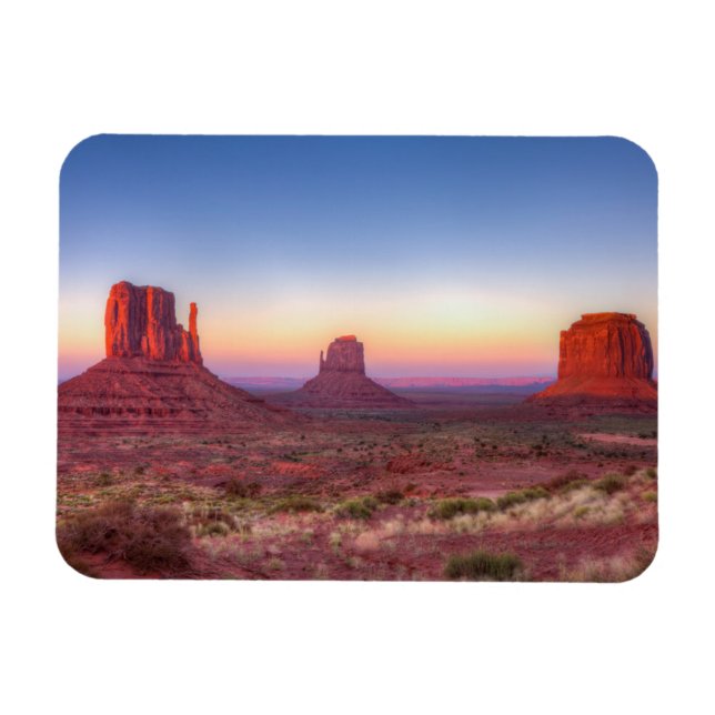 Sunset Over Monument Valley Arizona Magnet (Horizontal)
