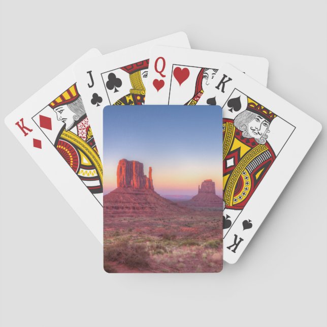 Sunset Over Monument Valley Arizona Poker Cards (Back)