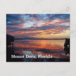 Sunset Over Mount Dora Florida Post Card Photo Art at Zazzle