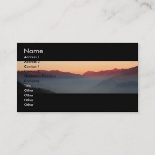 Sunset Over Mountains/Profile Card