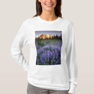 Sunset over Mt. Adams and a sub-alpine meadow T-Shirt