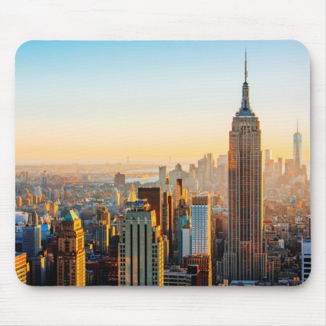 Sunset Over New York Mouse Pad (Front)