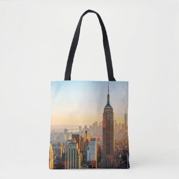Sunset Over New York Tote Bag by iconicnewyork at Zazzle