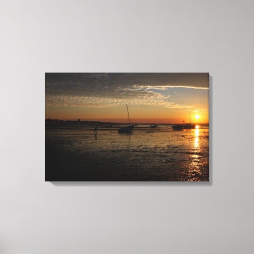 Sunset over Provincetown Canvas Print