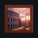 Sunset over Rome Colosseum in Rome Gift Box<br><div class="desc">Painting of sunset over Rome Colosseum in Rome,  Italy. Beautiful dramatic sky during sunset with sun rays in Rome</div>