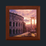 Sunset over Rome Colosseum in Rome Gift Box<br><div class="desc">Painting of sunset over Rome Colosseum in Rome,  Italy. Beautiful dramatic sky during sunset with sun rays in Rome</div>