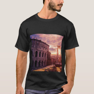 Sunset over Rome Colosseum in Rome T-Shirt