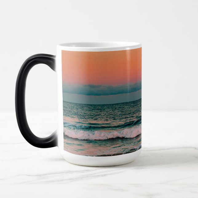 sunset over sea color morph mug  (Left)