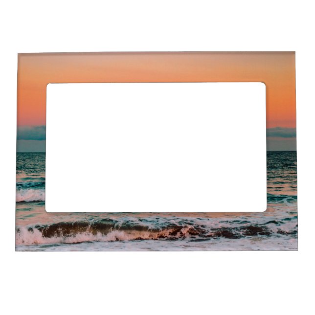 sunset over sea magnetic frame (Front)