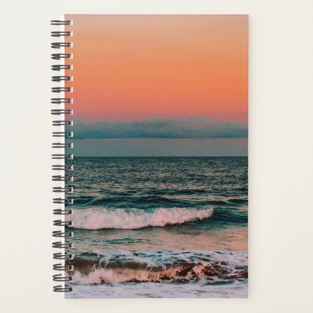 sunset over sea planner (Front)