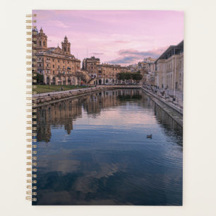 Sunset over small canal in Cospicua, Malta Planner
