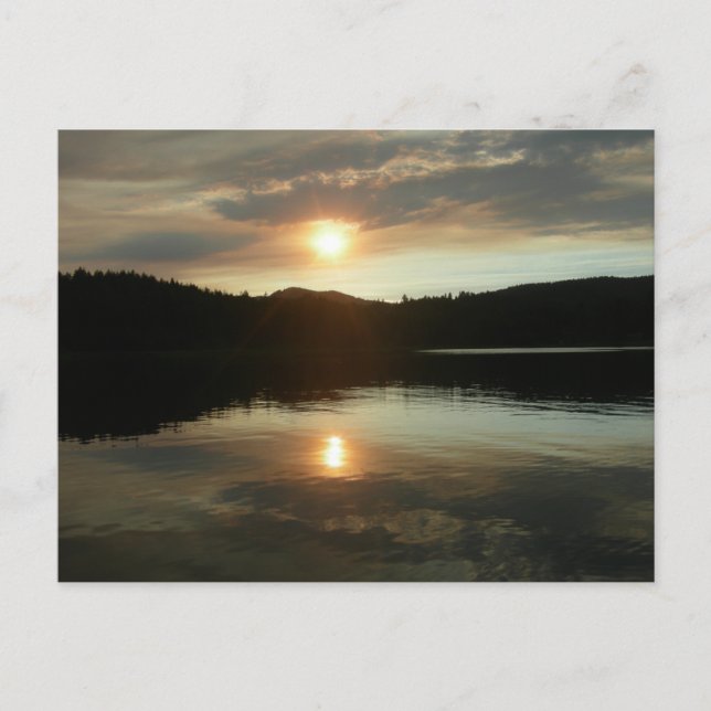 Sunset over Spring Valley Reservoir Postcard (Front)