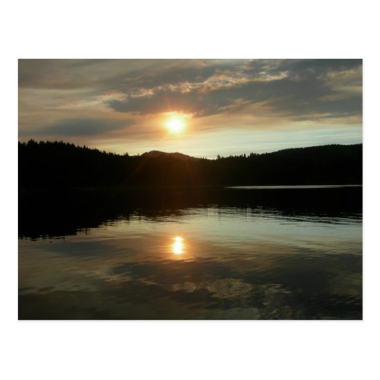 Sunset over Spring Valley Reservoir Postcard