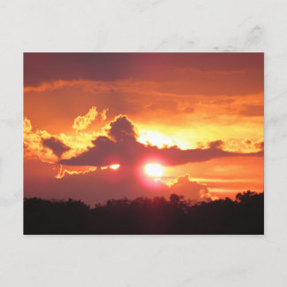 Sunset over St. Augustine, Florida Holiday Postcard