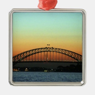 Sunset over Sydney Harbor Bridge, Australia Metal Ornament