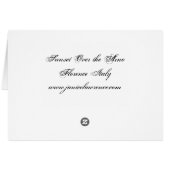 Sunset Over the Arno River Cards (Back Horizontal)