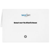 Sunset Over The Atlantic Ocean Cards (Back Horizontal)
