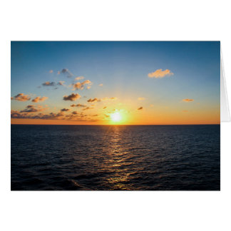 Sunset Over The Atlantic Ocean Cards