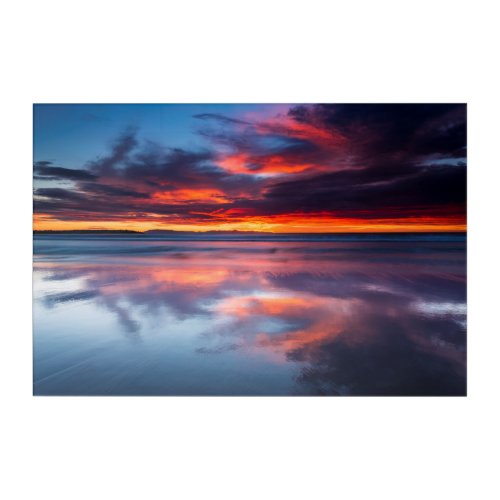 Sunset over the Channel Islands CA Acrylic Print