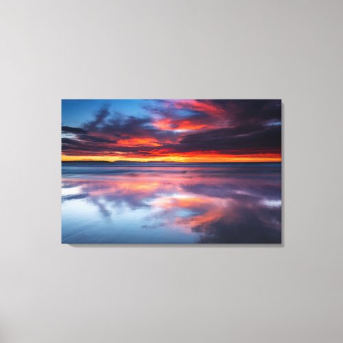 Sunset over the Channel Islands CA Canvas Print